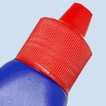 Press sides of the cap and turn counter clockwise to open the bottle.